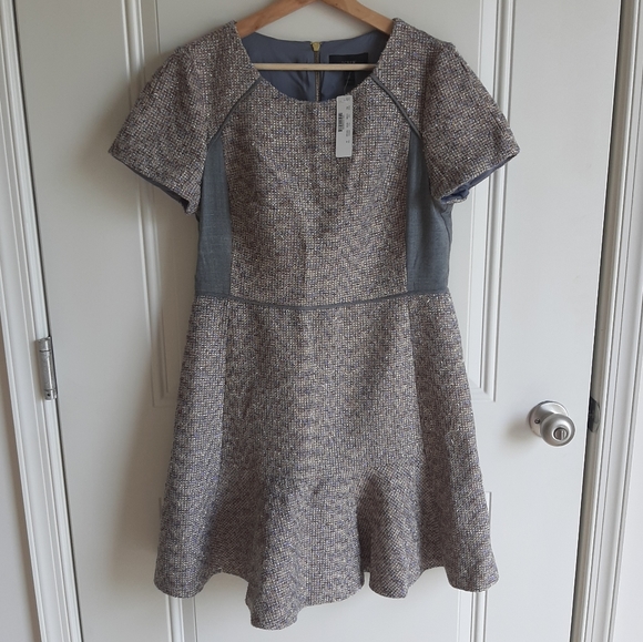 J. Crew Dresses & Skirts - NWT J Crew Metallic Mixed Tweed Dress Size 12